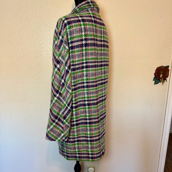 ASTR The Label Keller Plaid Wool Blend Coat Plaid Size Medium - Picture 8 of 15